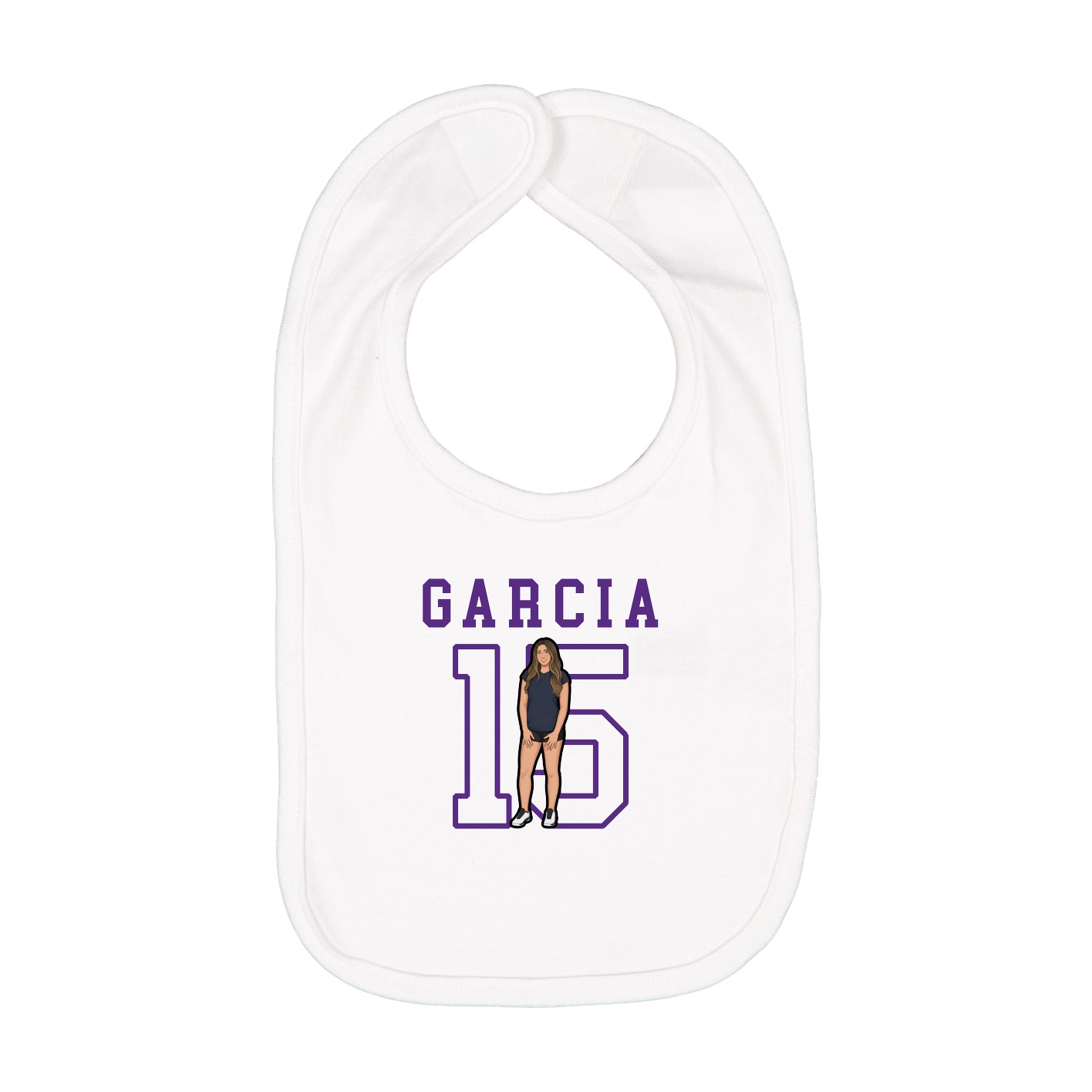 Infant Bib — Shirsey in White