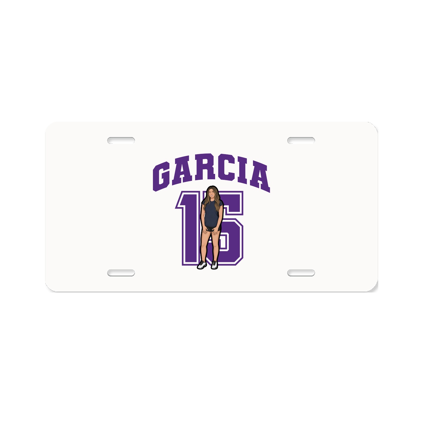 License Plate — Number in Classic