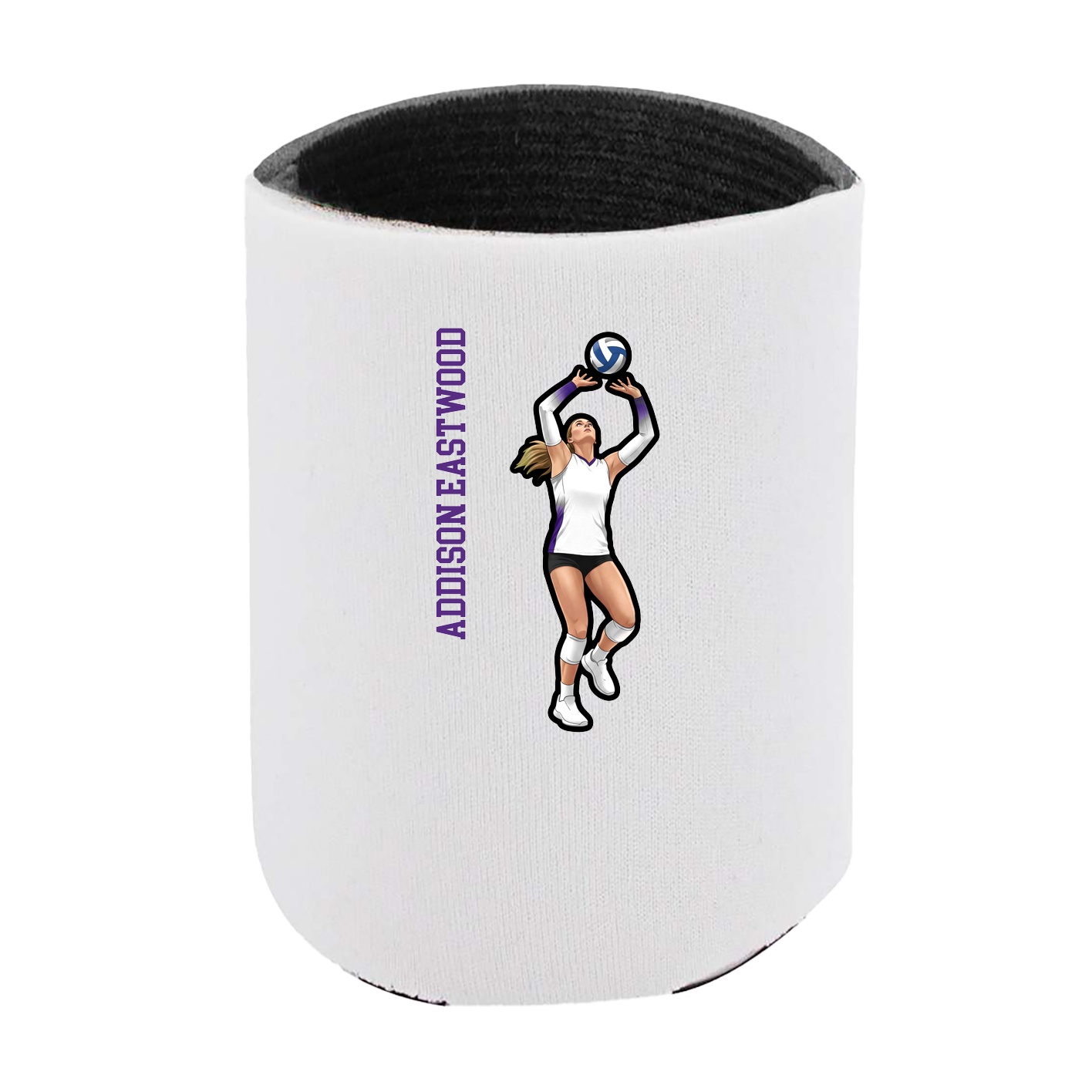 Can Holder — Name Vertical in White