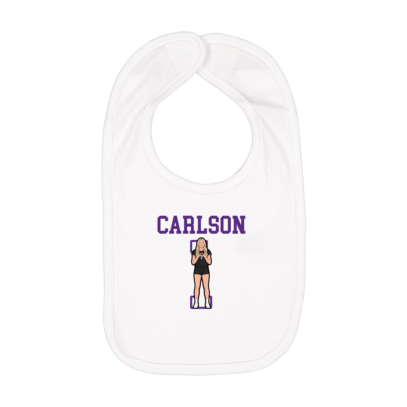 Infant Bib — Shirsey in White