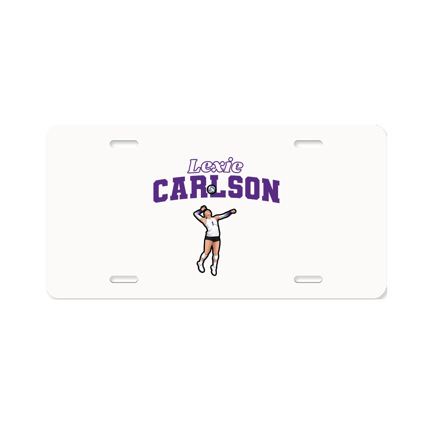 License Plate — Name Arch in Classic