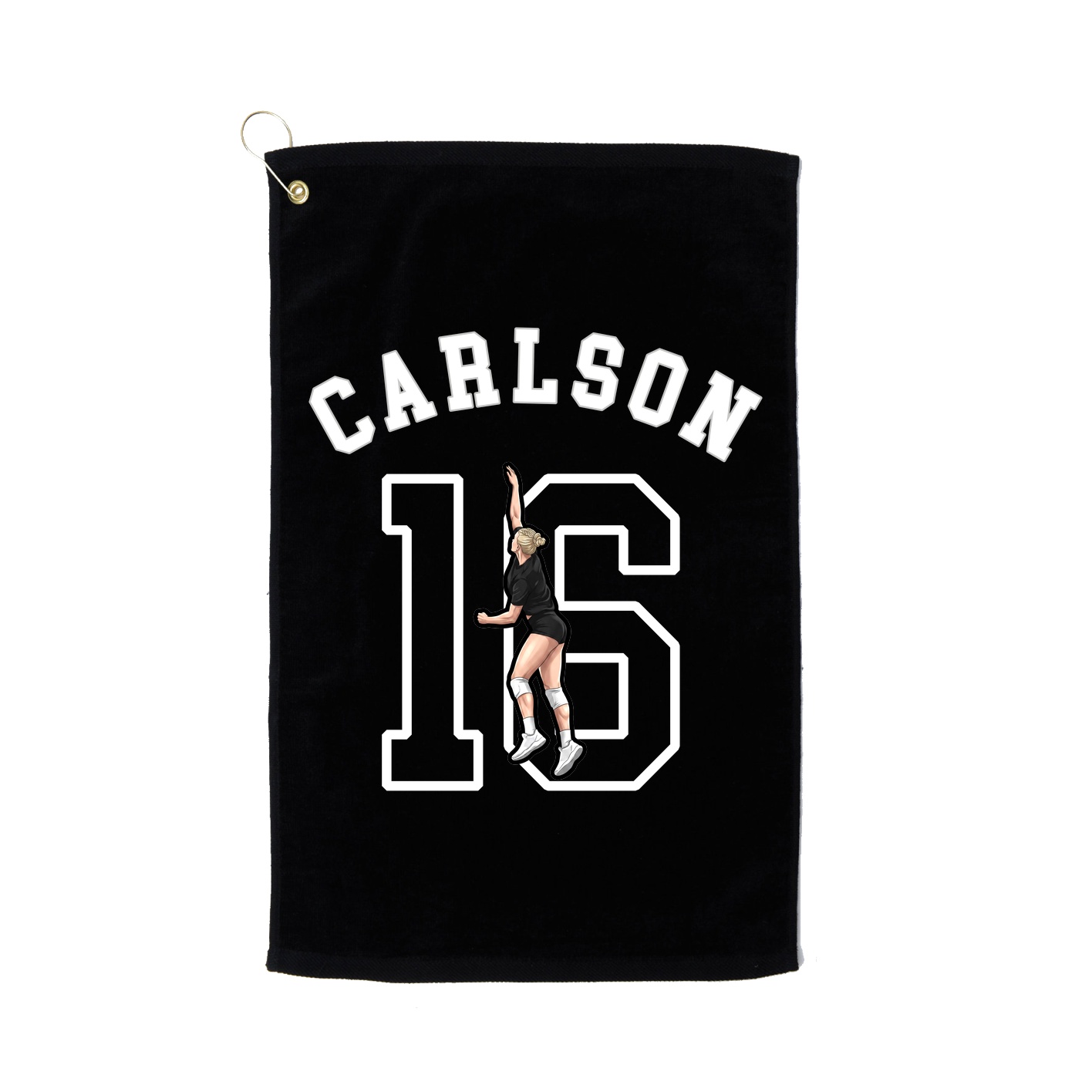 Golf Towel — Shirsey Arch in Black