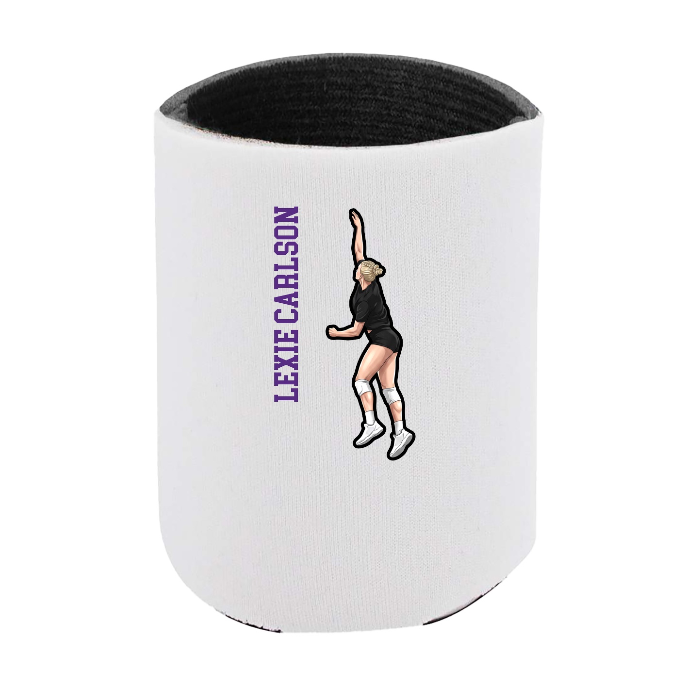 Can Holder — Name Vertical in White