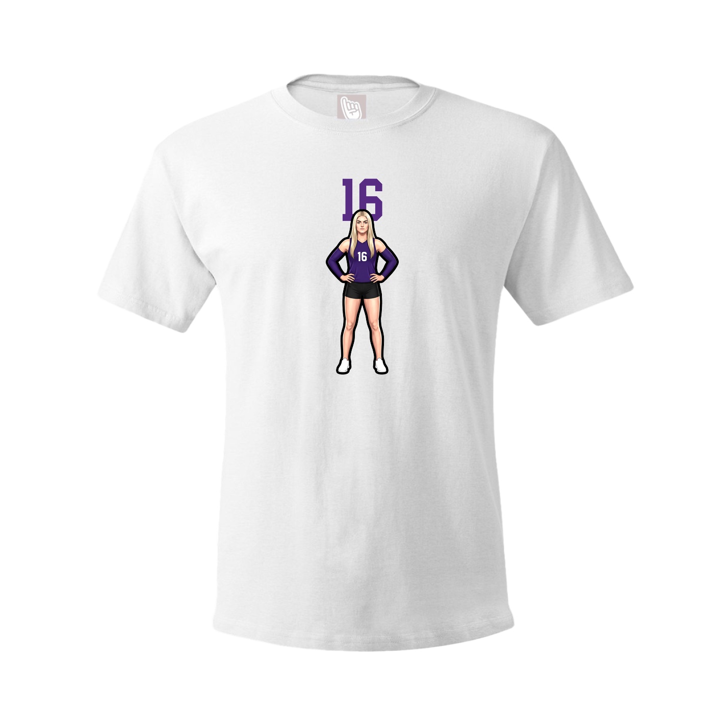 Tee — Number Top in White