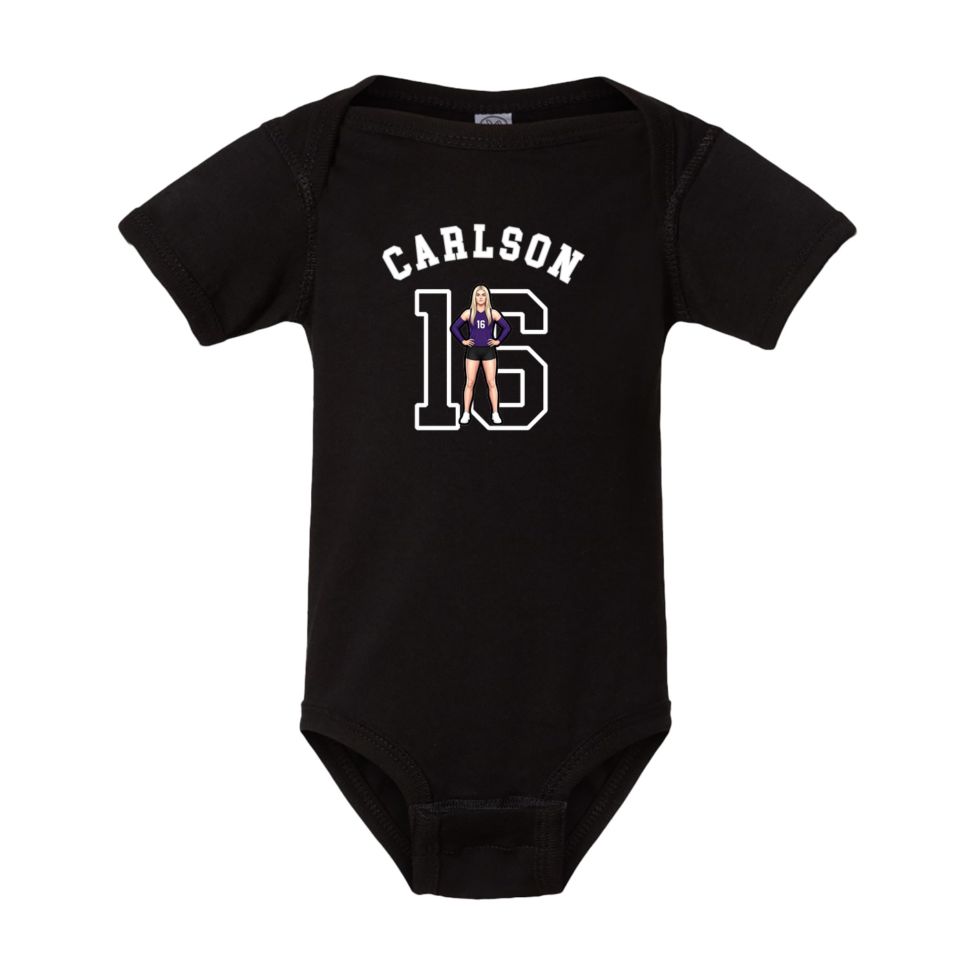 Baby Onesie — Shirsey Arch in Black
