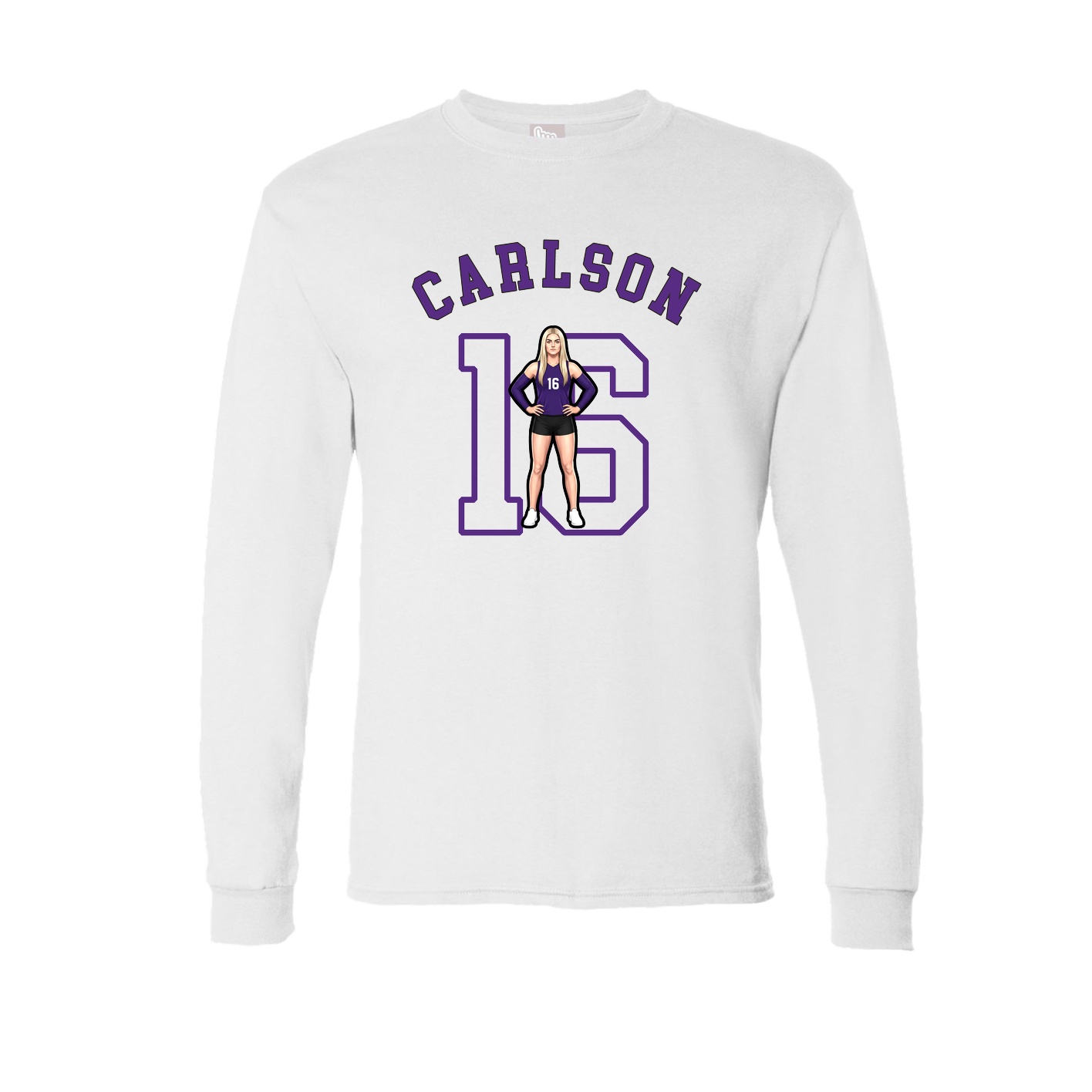 Long Sleeve Tee — Shirsey Arch in White