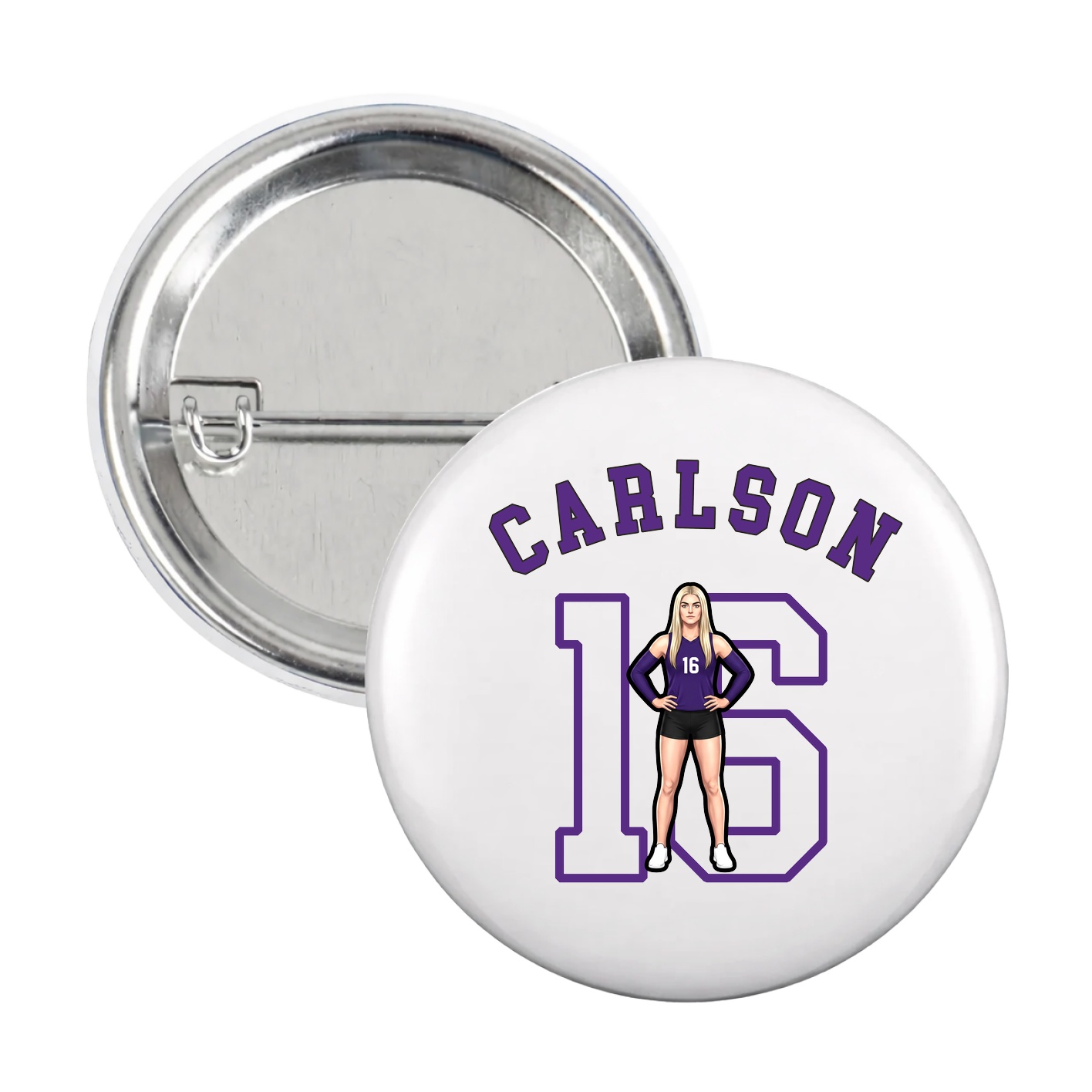 Game Day Button — Shirsey Arch in White