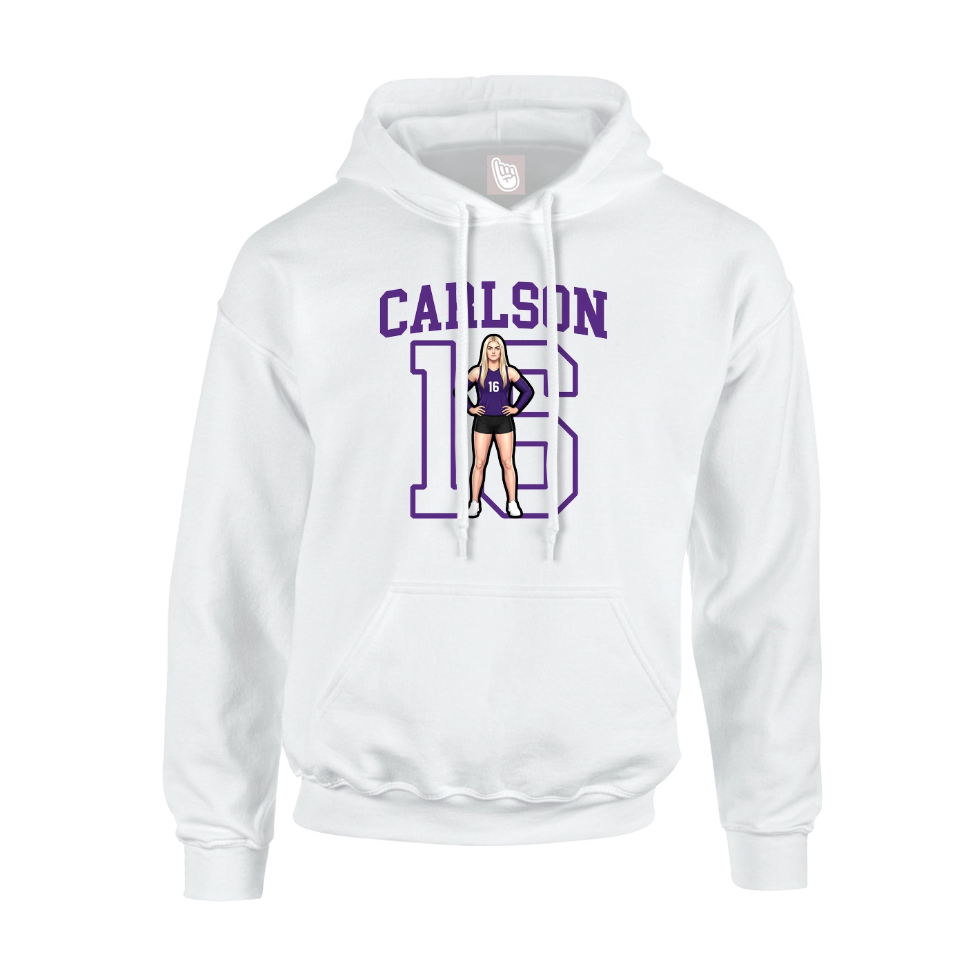 Hoodie — Shirsey in White