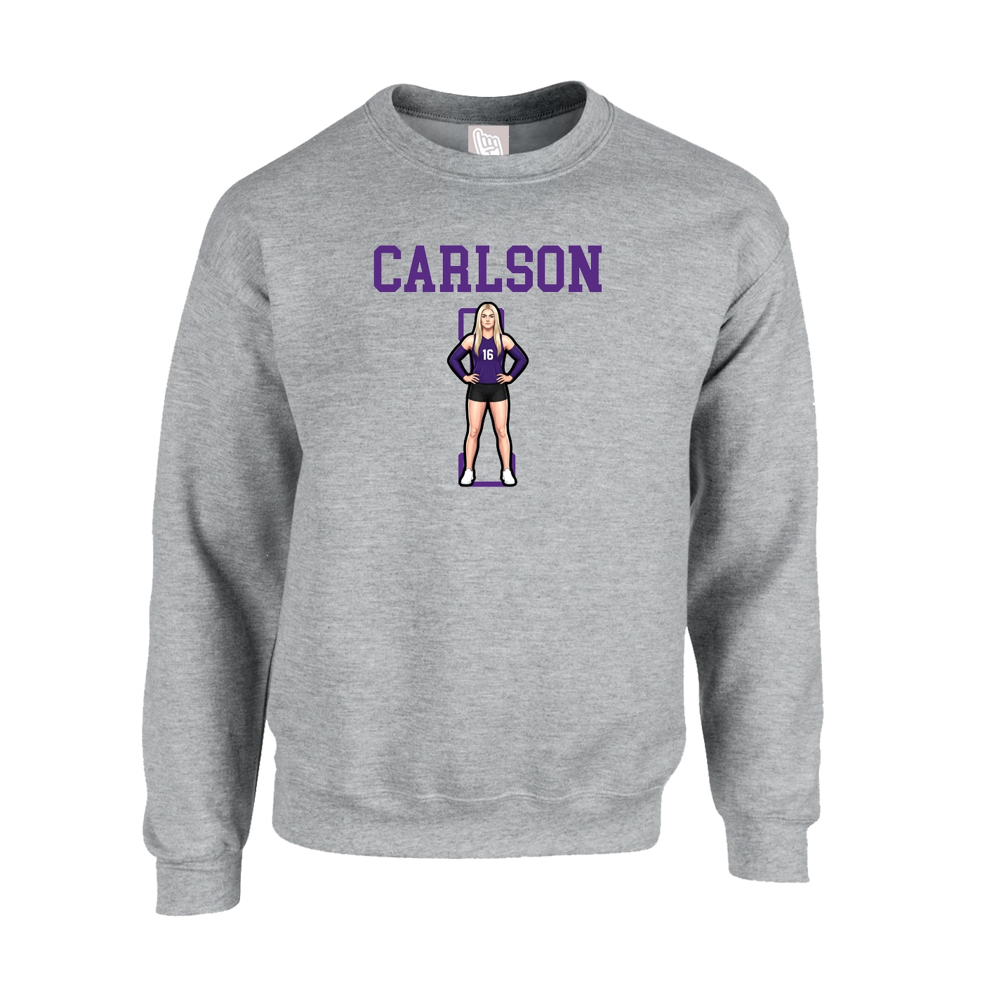 Fleece Crew — Shirsey in Grey