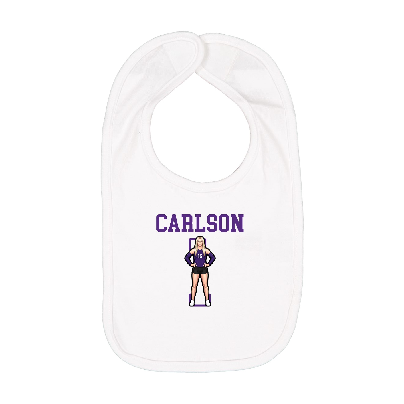 Infant Bib — Shirsey in White