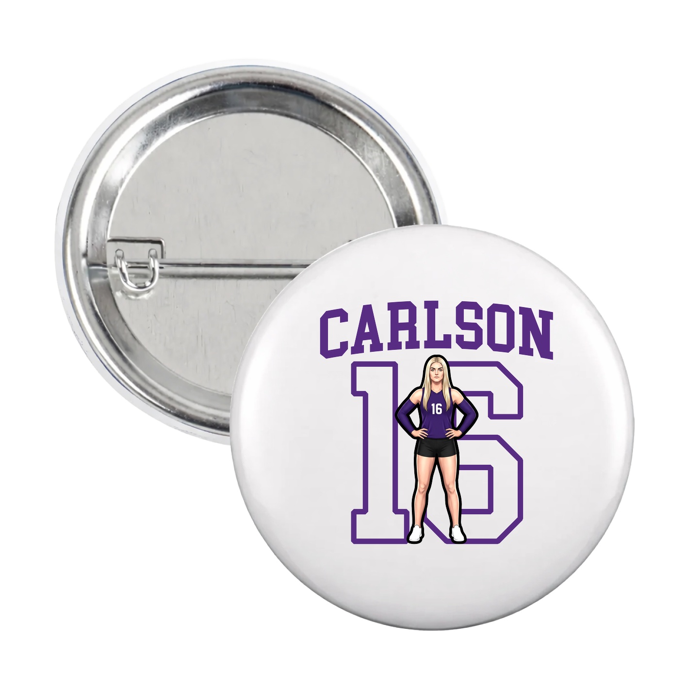 Game Day Button — Shirsey in White