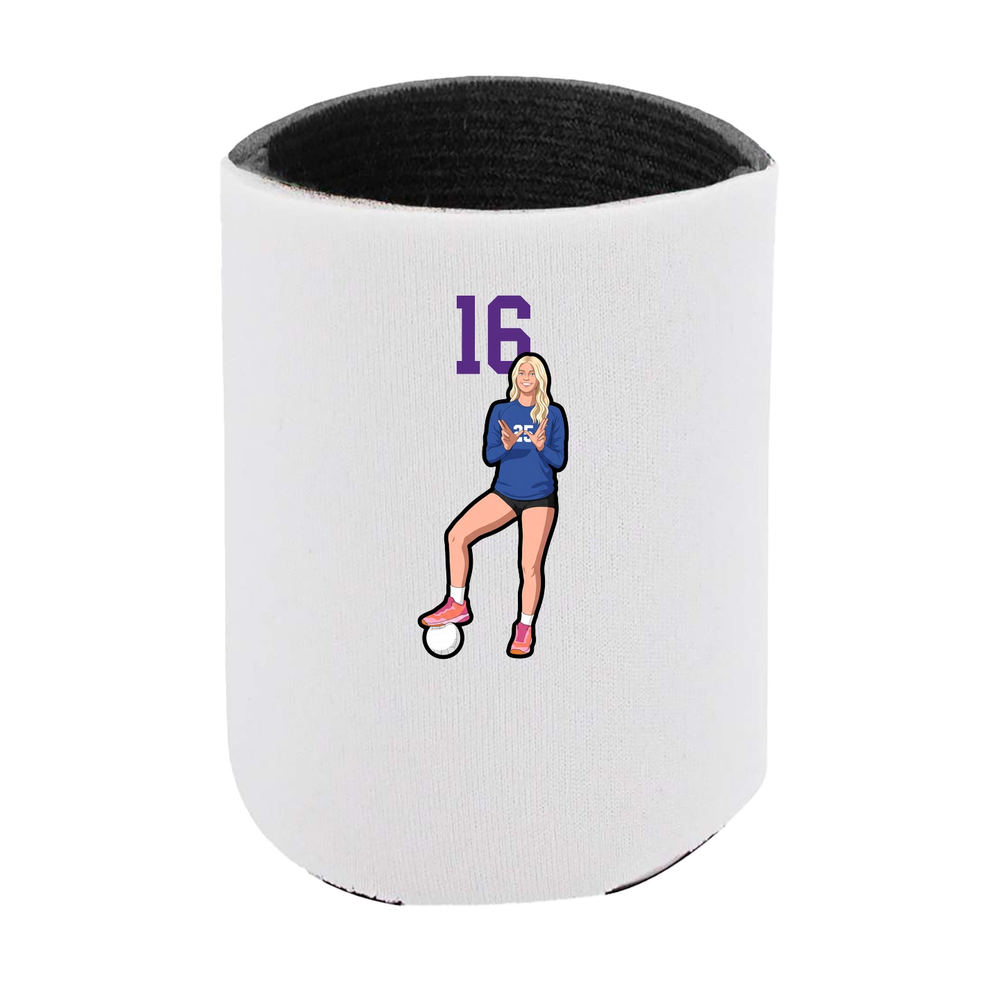 Can Holder — Number Top in White