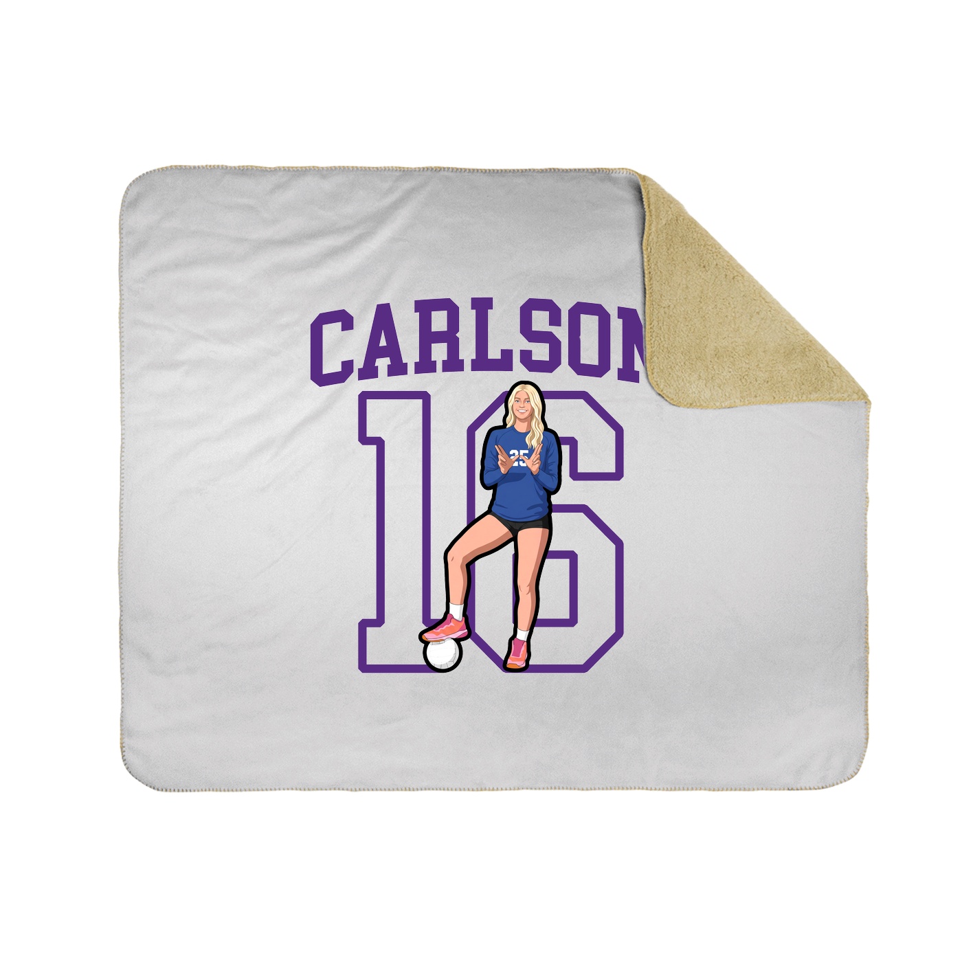 Throw Blanket — Shirsey in White
