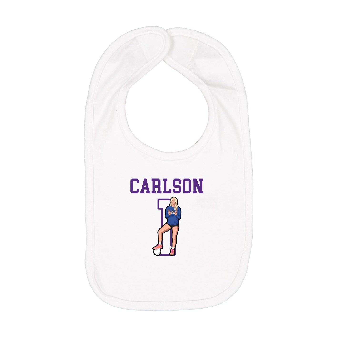Infant Bib — Shirsey in White