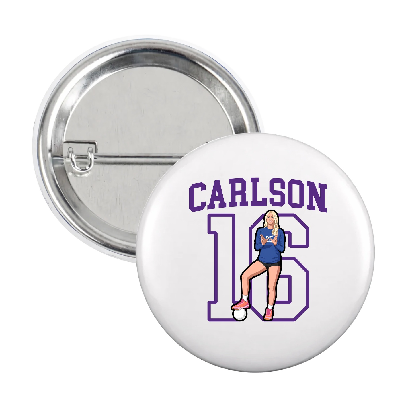 Game Day Button — Shirsey in White