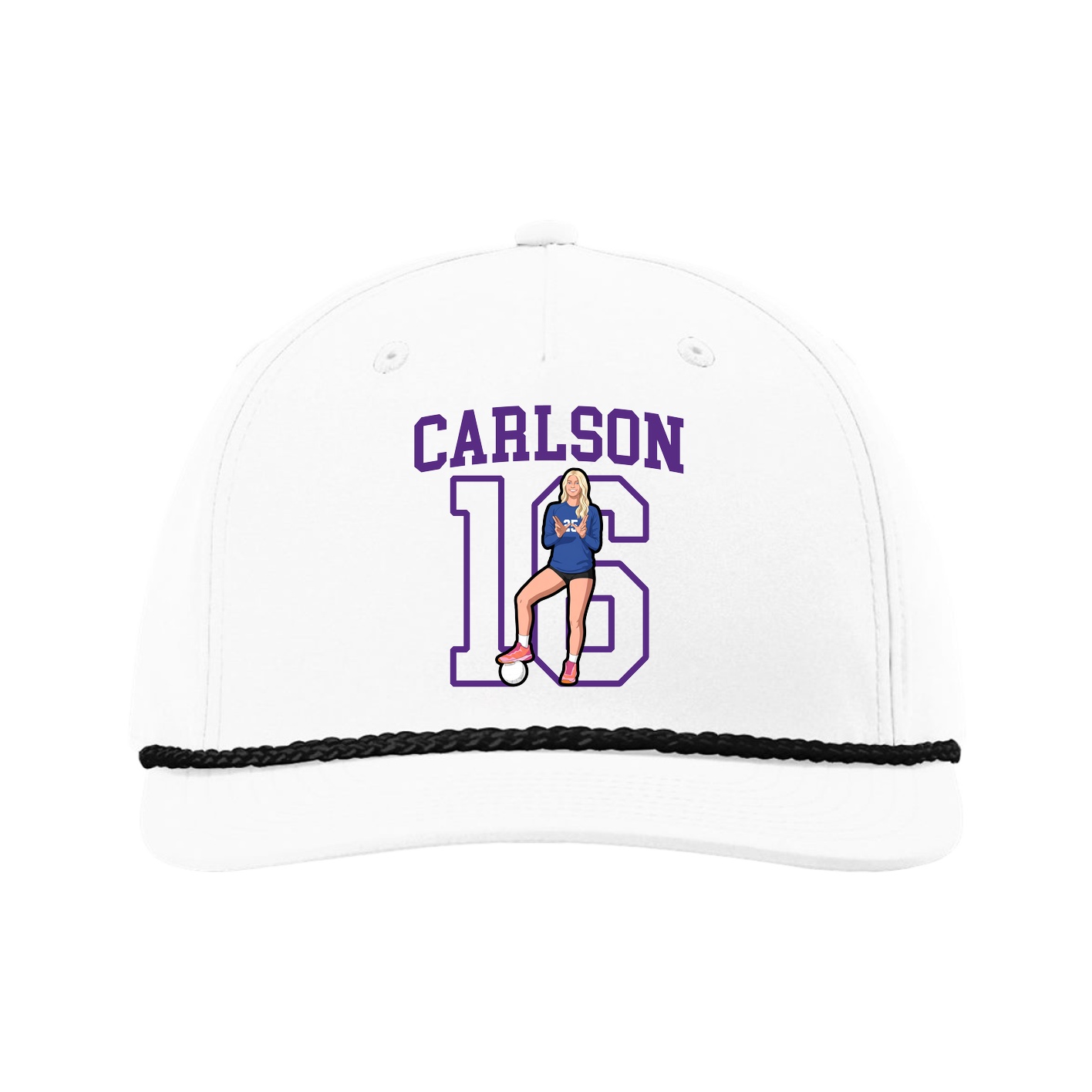 Five-Panel Classic Rope Cap — Shirsey in White