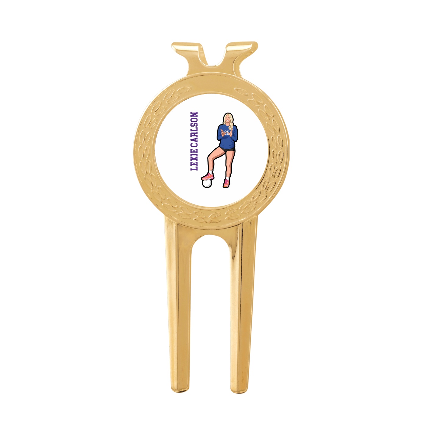 Divot Tool with Ball Marker — Name Vertical in Classic