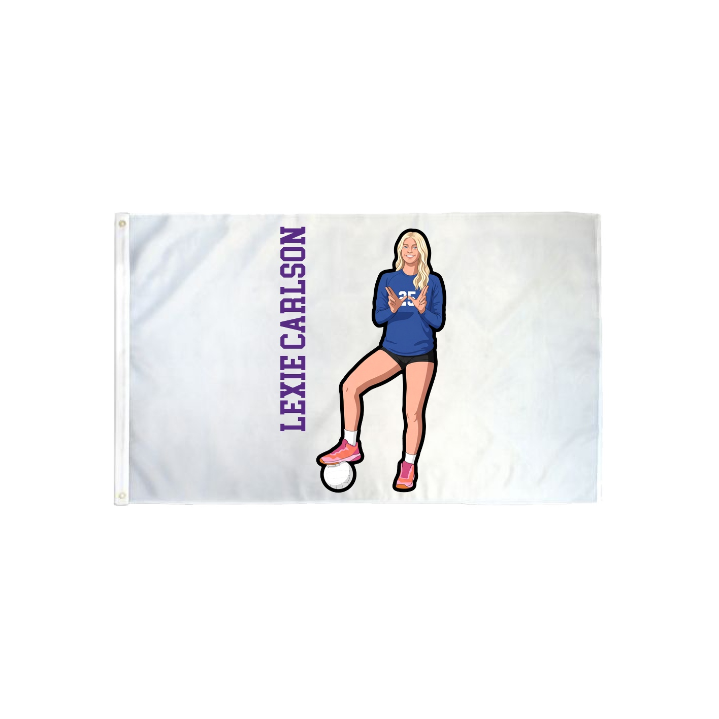 3x5 Flag — Name Vertical in Classic
