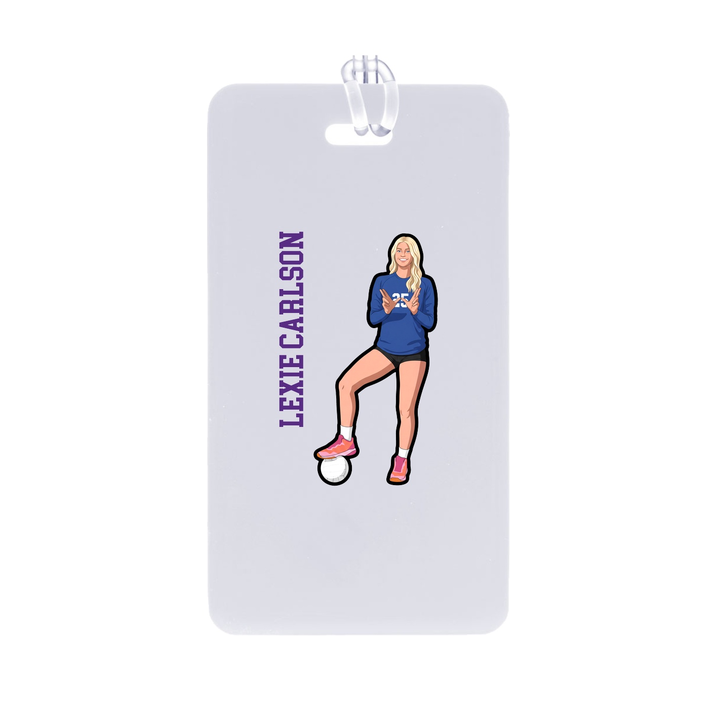 Bag Tag — Name Vertical in Classic