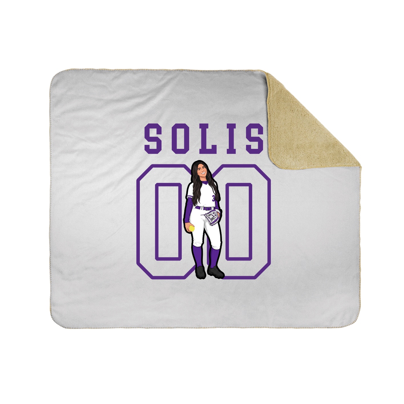 Throw Blanket — Shirsey in White
