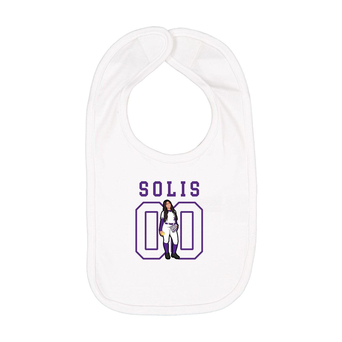 Infant Bib — Shirsey in White