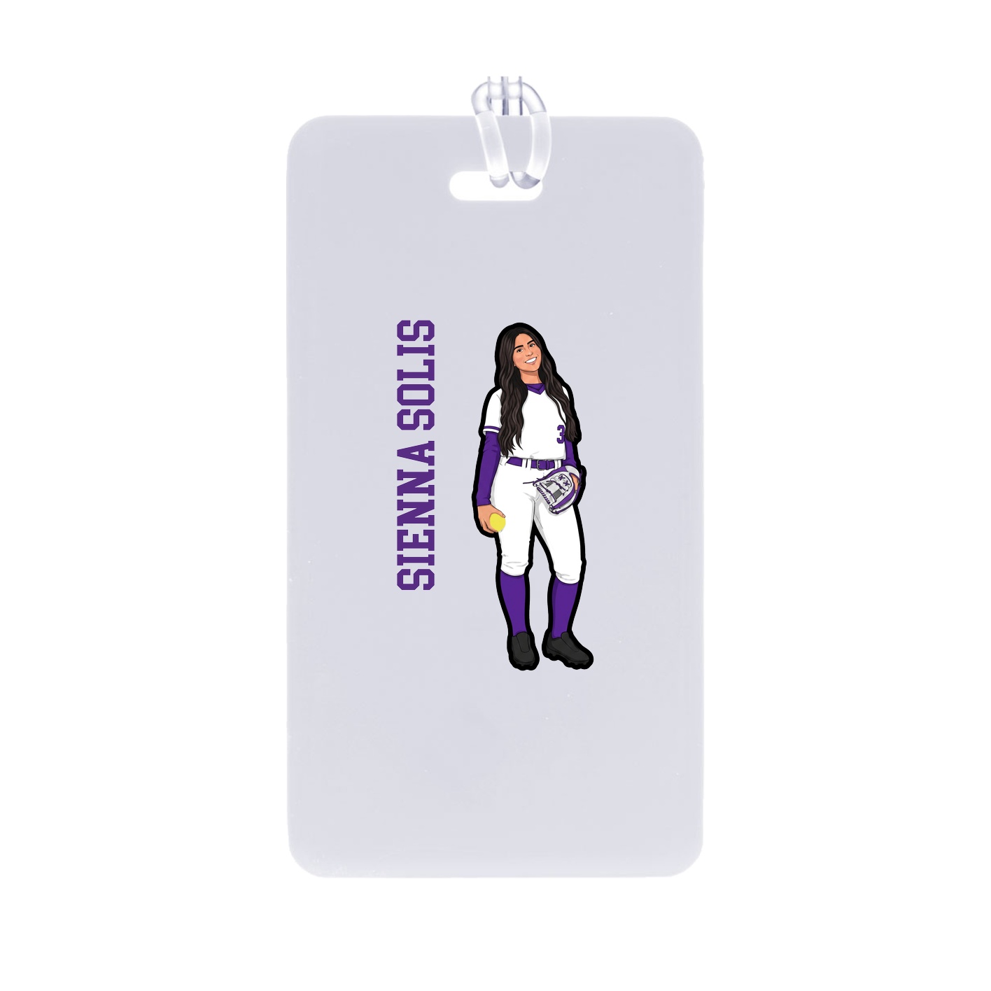 Bag Tag — Name Vertical in Classic