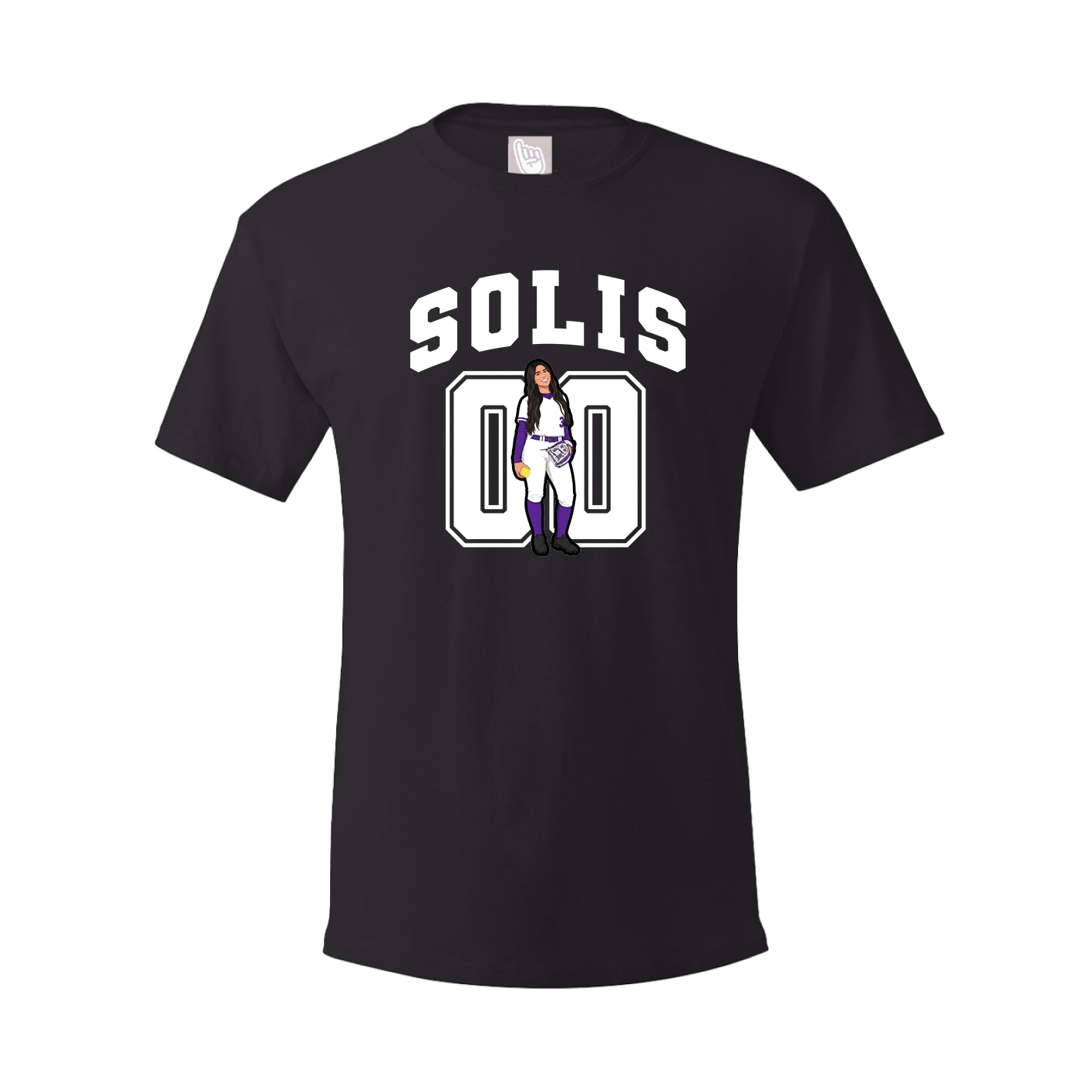 Youth Tee — Number in Black