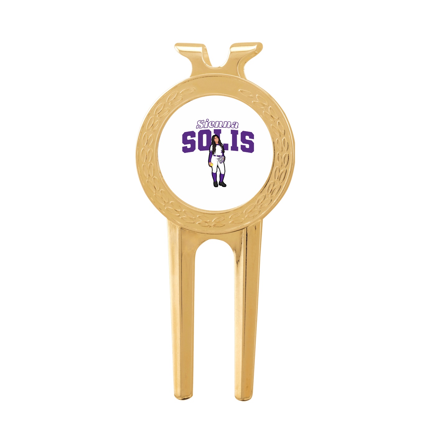 Divot Tool with Ball Marker — Name Arch in Classic