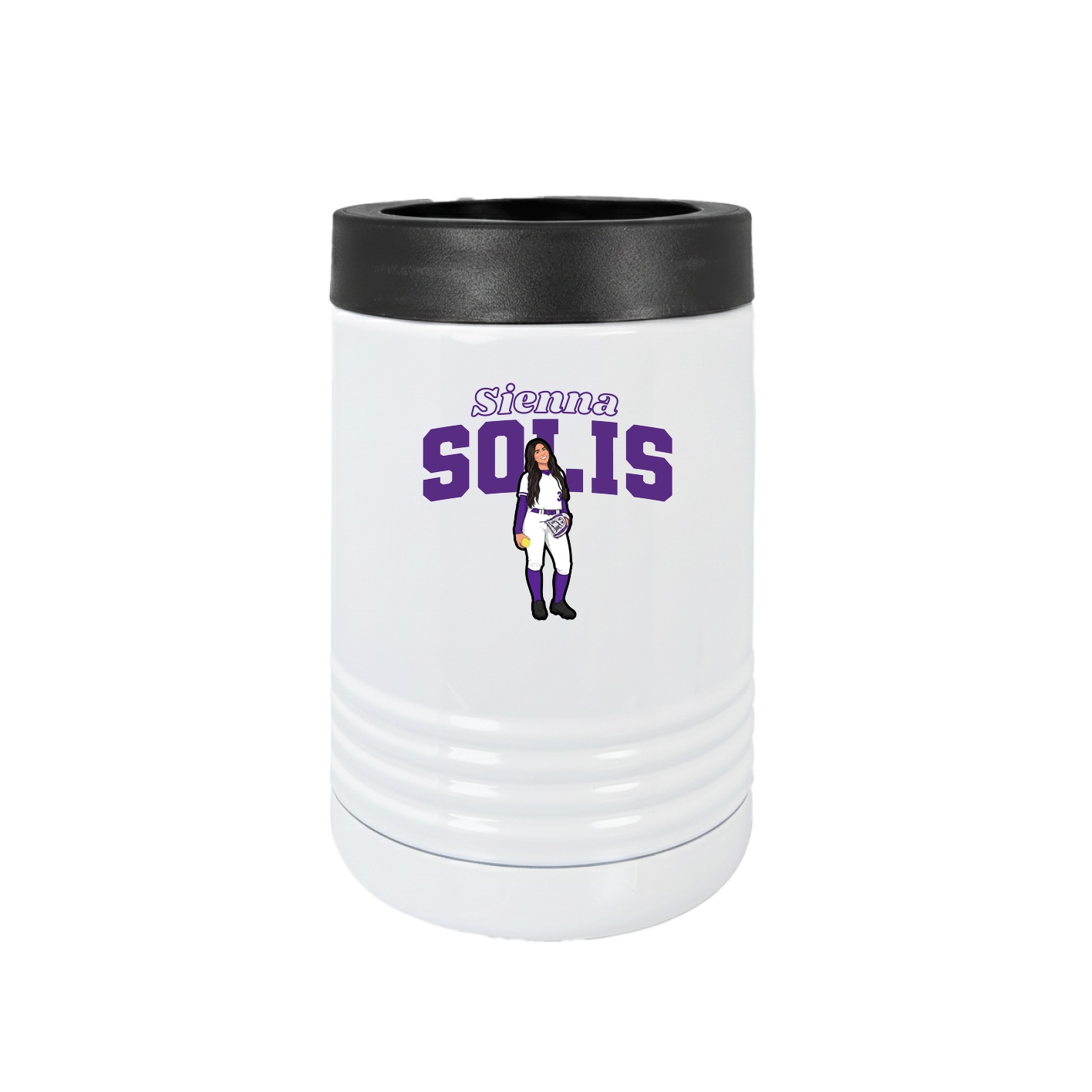 Beverage Holder — Name Arch in White