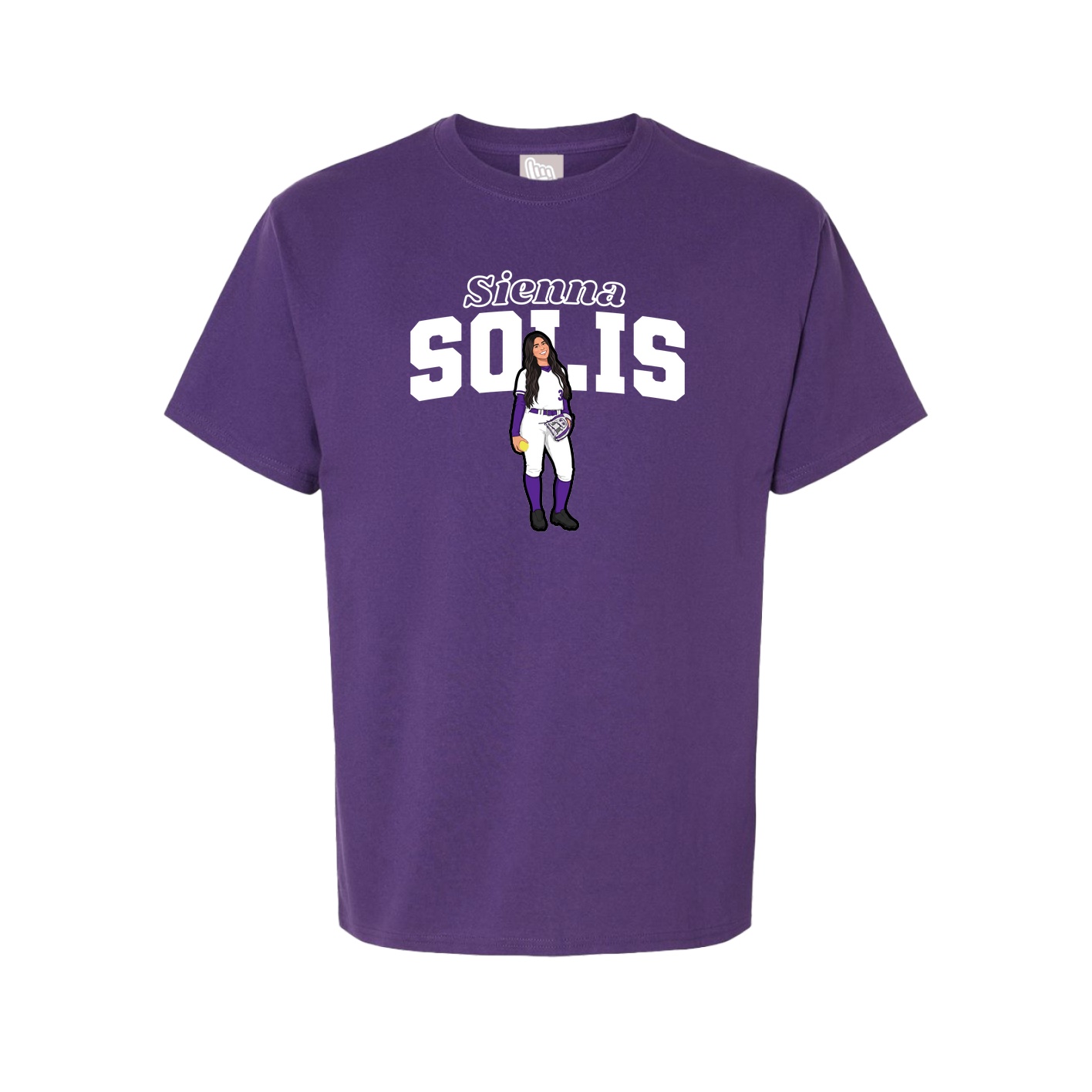 Youth Tee — Name Arch in Purple