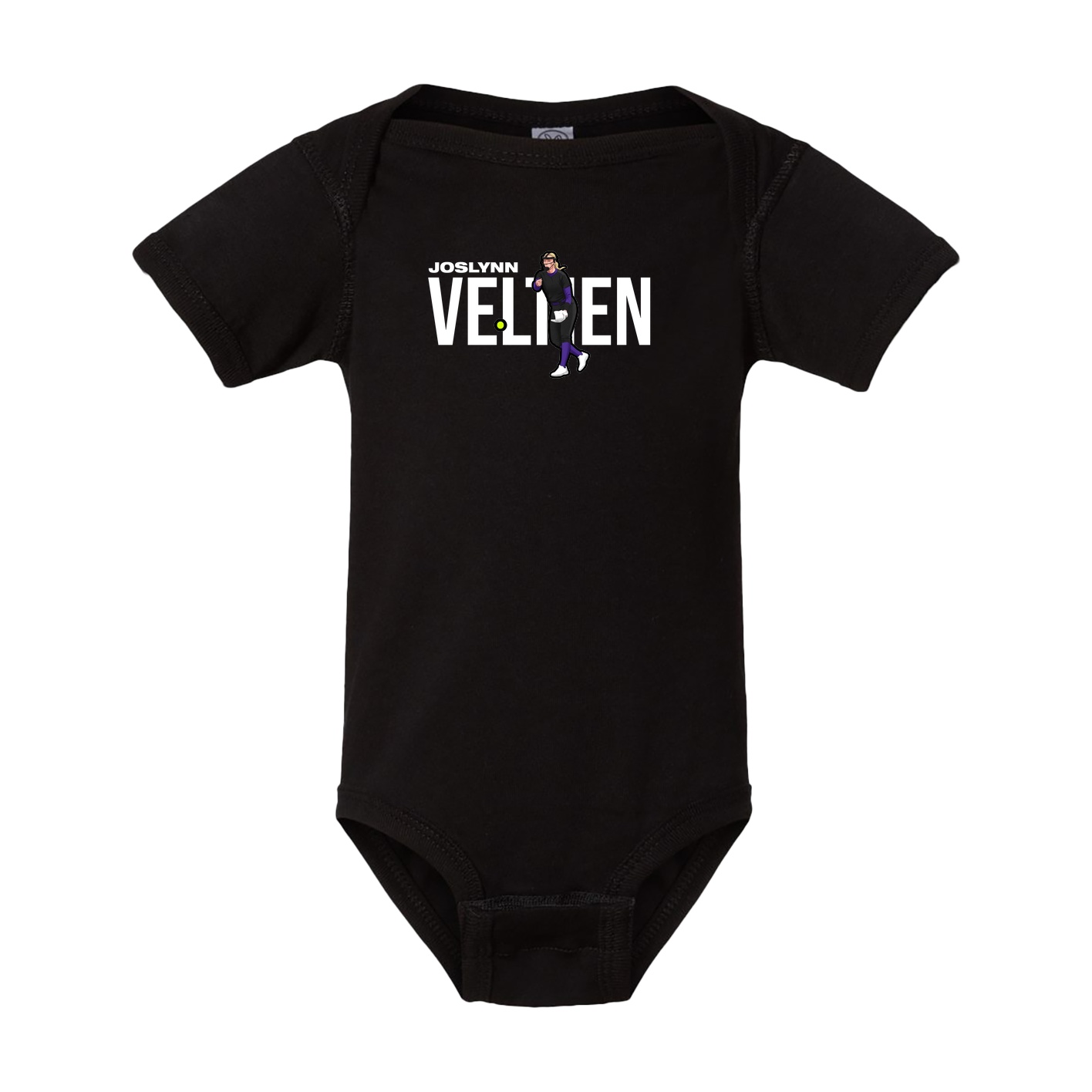 Baby Onesie — Player Name in Black