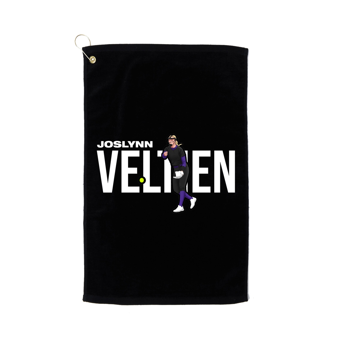 Golf Towel — Player Name in Black