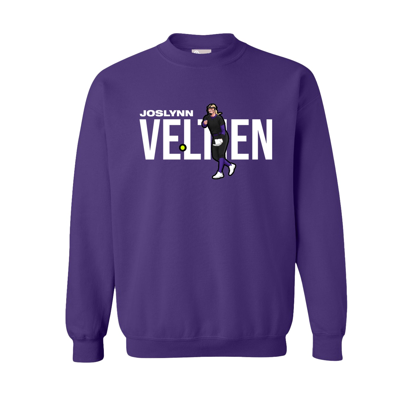 Fleece Crew — Player Name in Purple