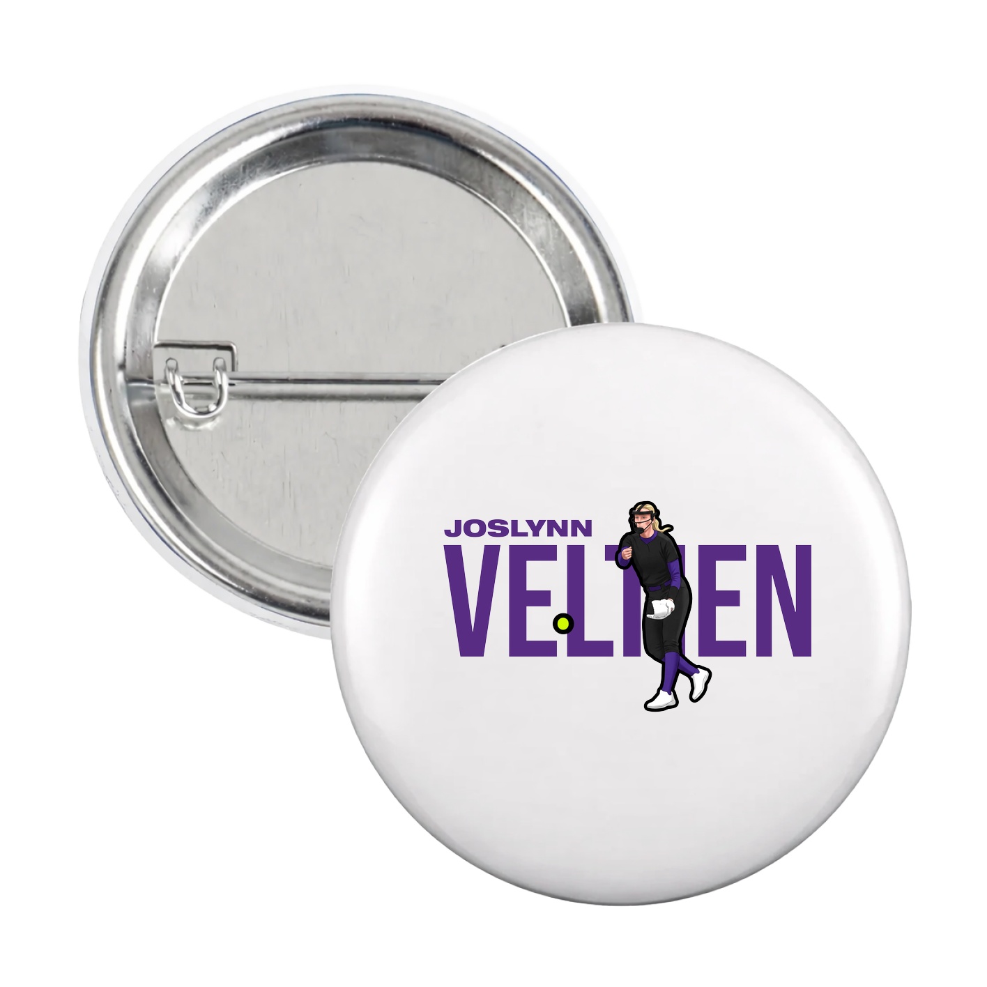 Game Day Button — Player Name in White