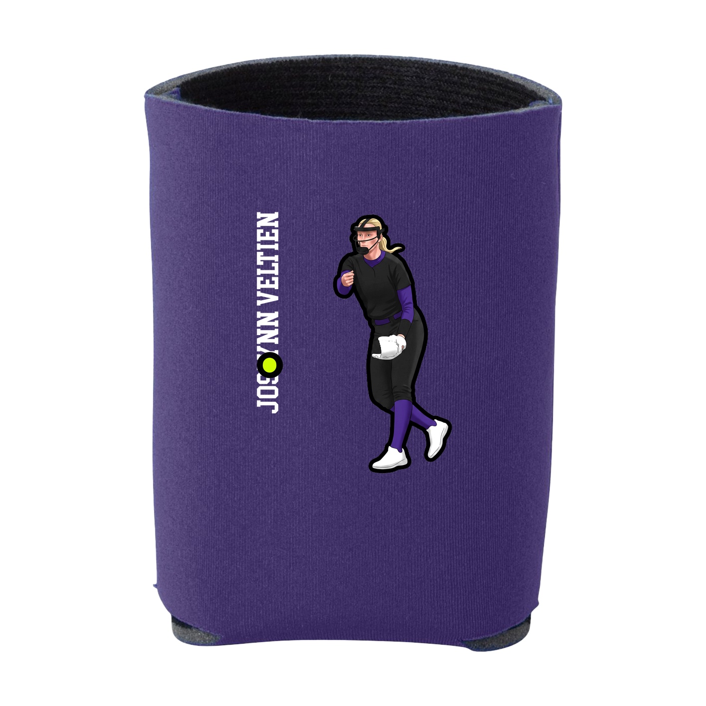 Can Holder — Name Vertical in Purple