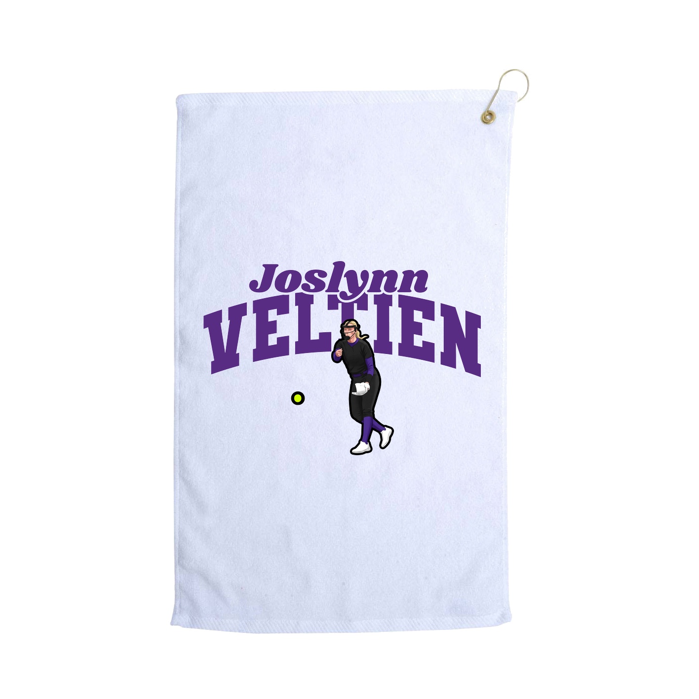 Golf Towel — Signature Arch in White