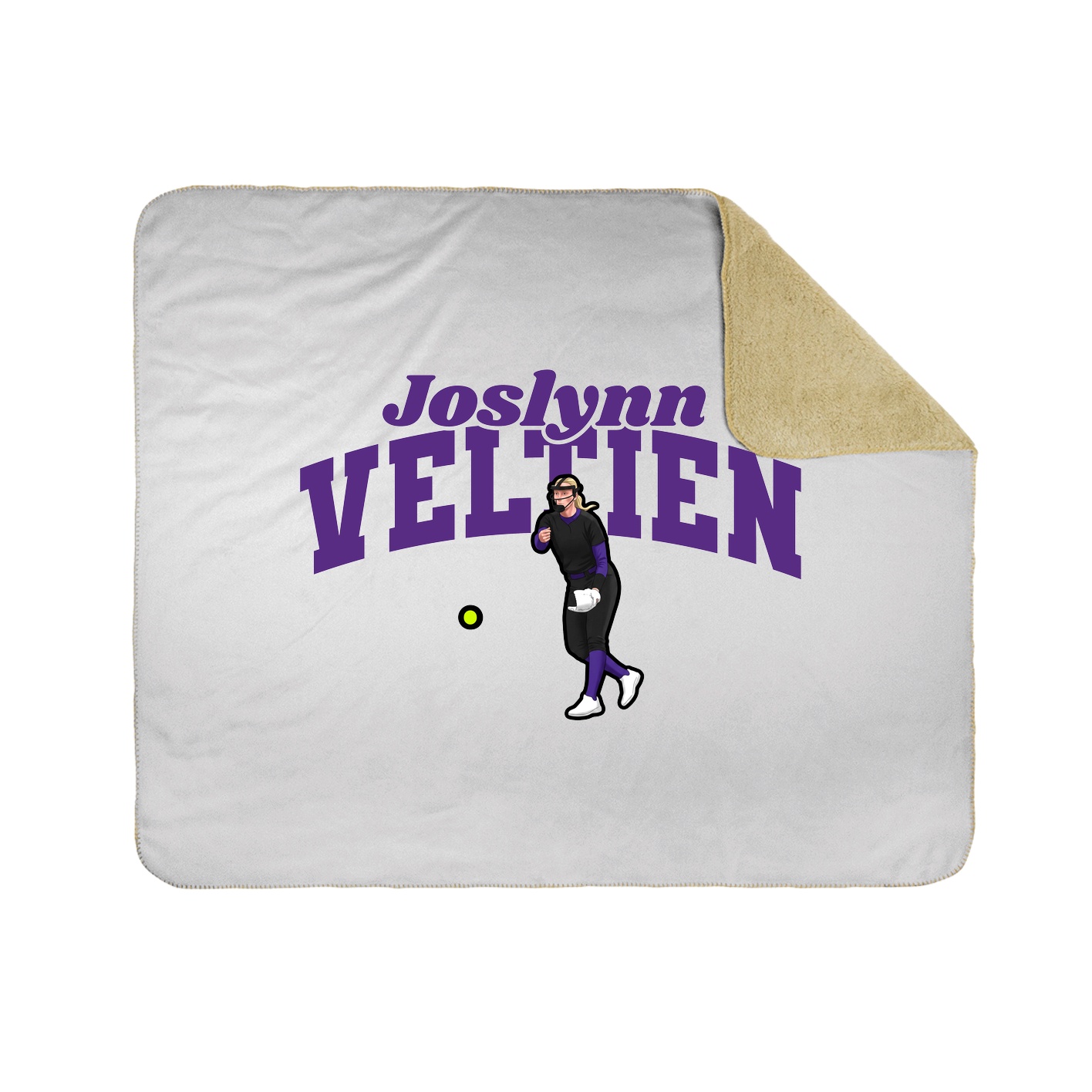 Throw Blanket — Signature Arch in White