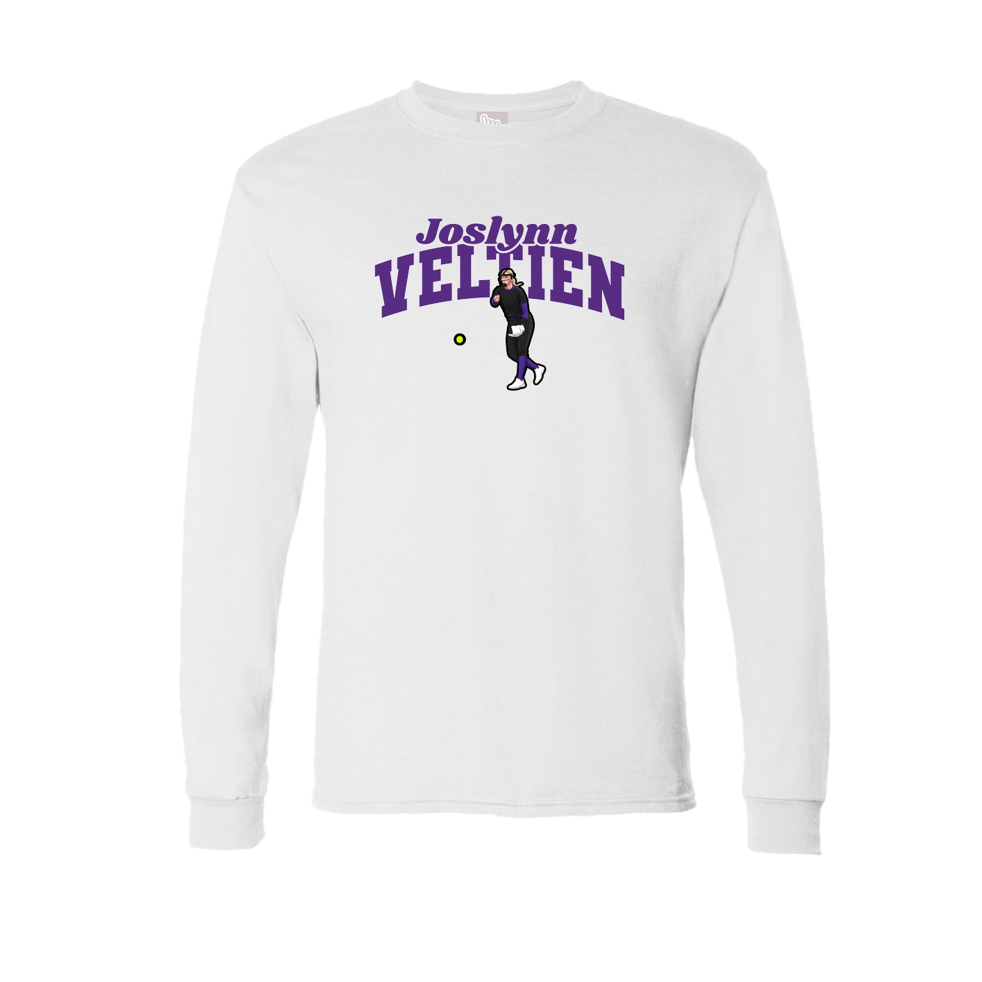 Long Sleeve Tee — Signature Arch in White