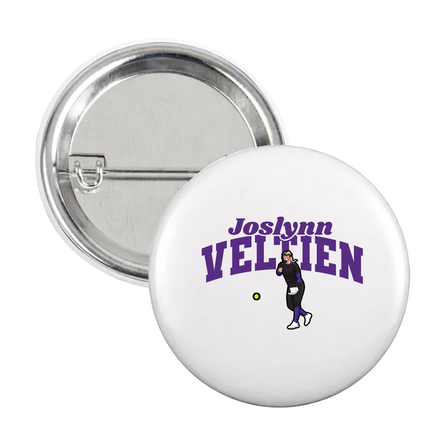 Game Day Button — Signature Arch in White