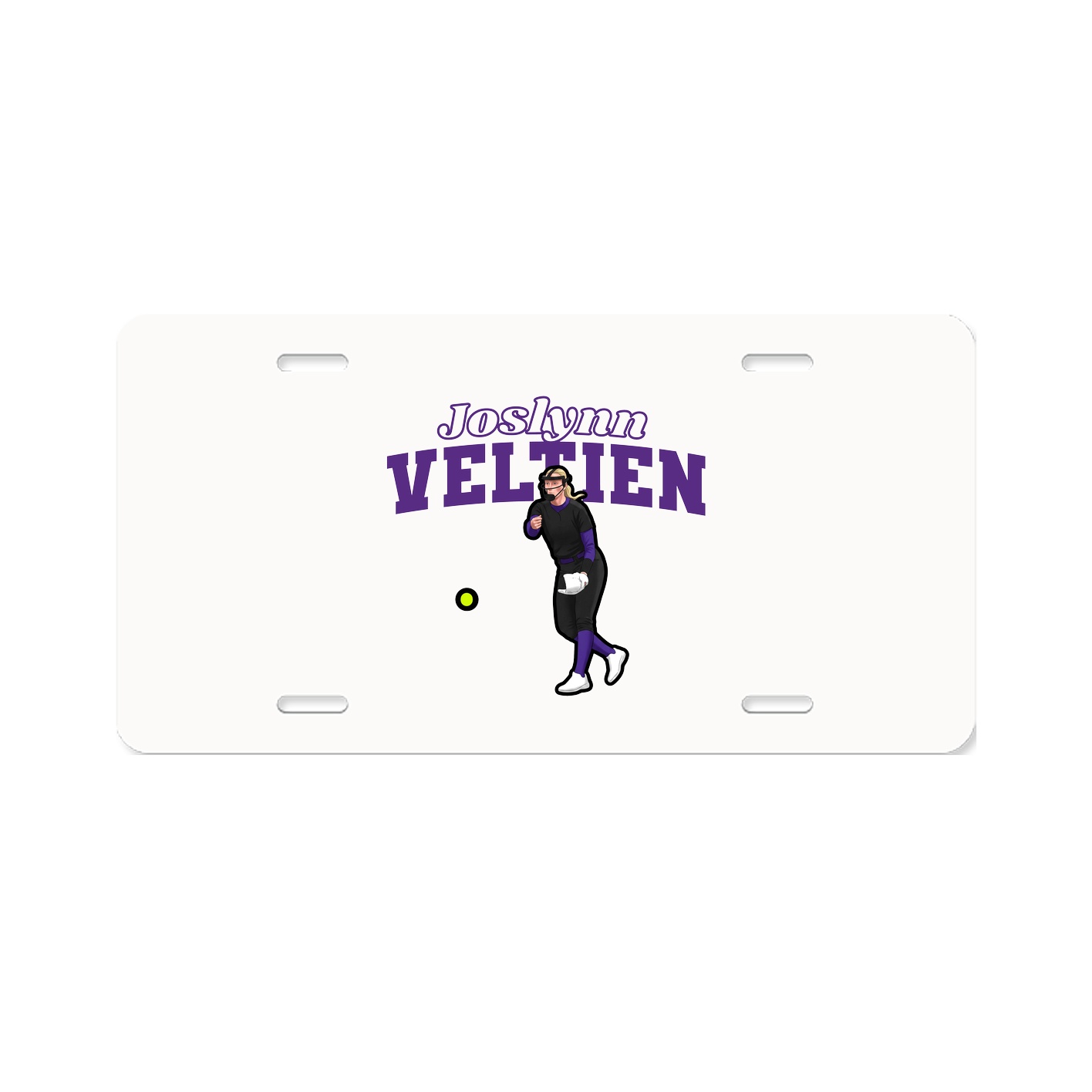 License Plate — Name Arch in Classic