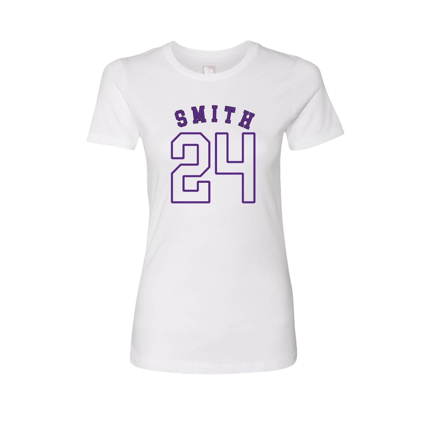 Fitted Women's Tee — Shirsey Arch in White