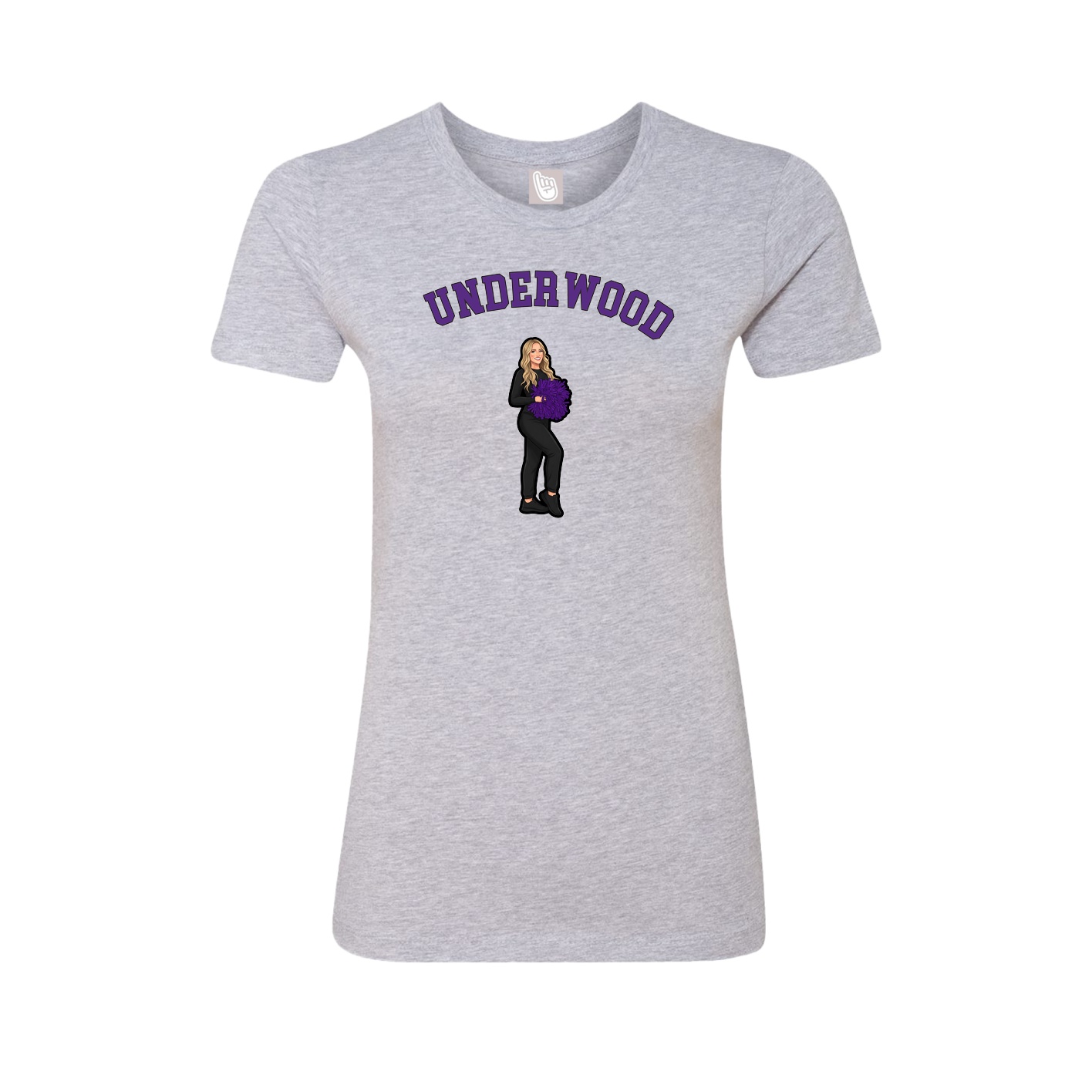 Fitted Women's Tee — Shirsey Arch in Grey