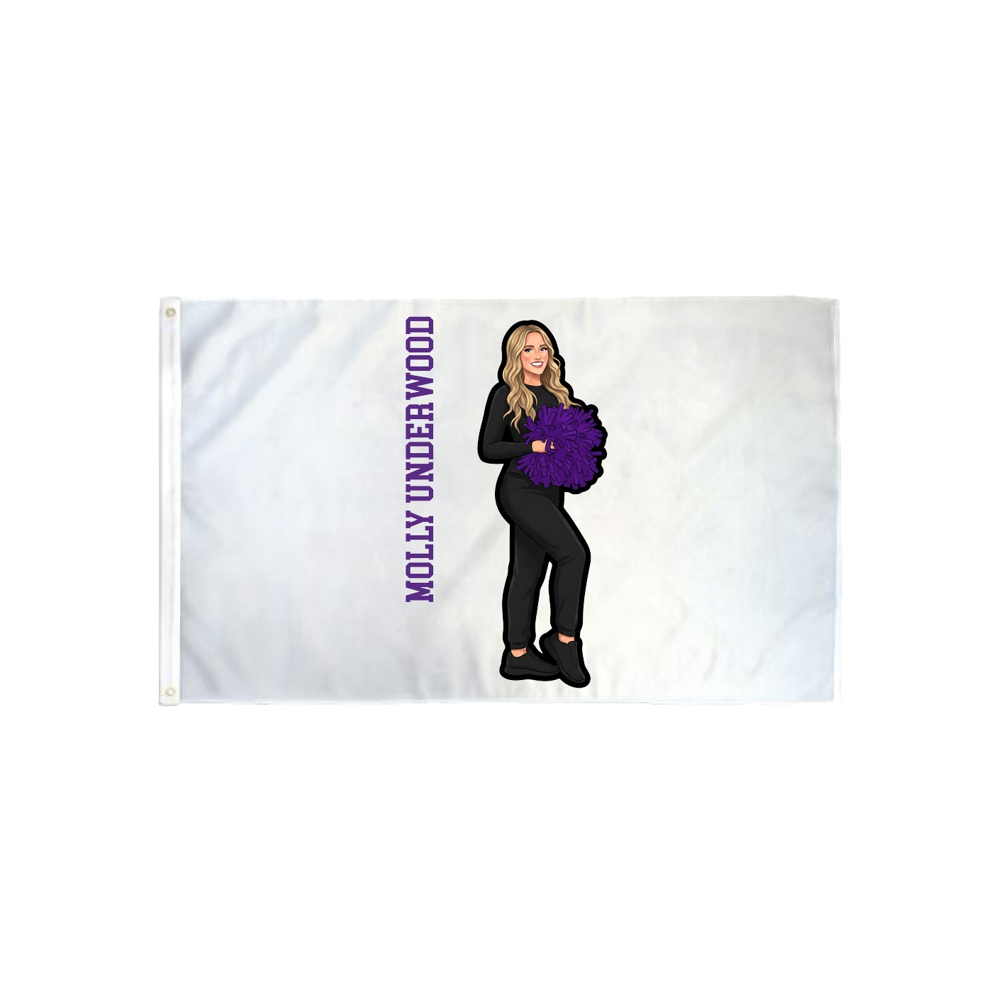 3x5 Flag — Name Vertical in Classic