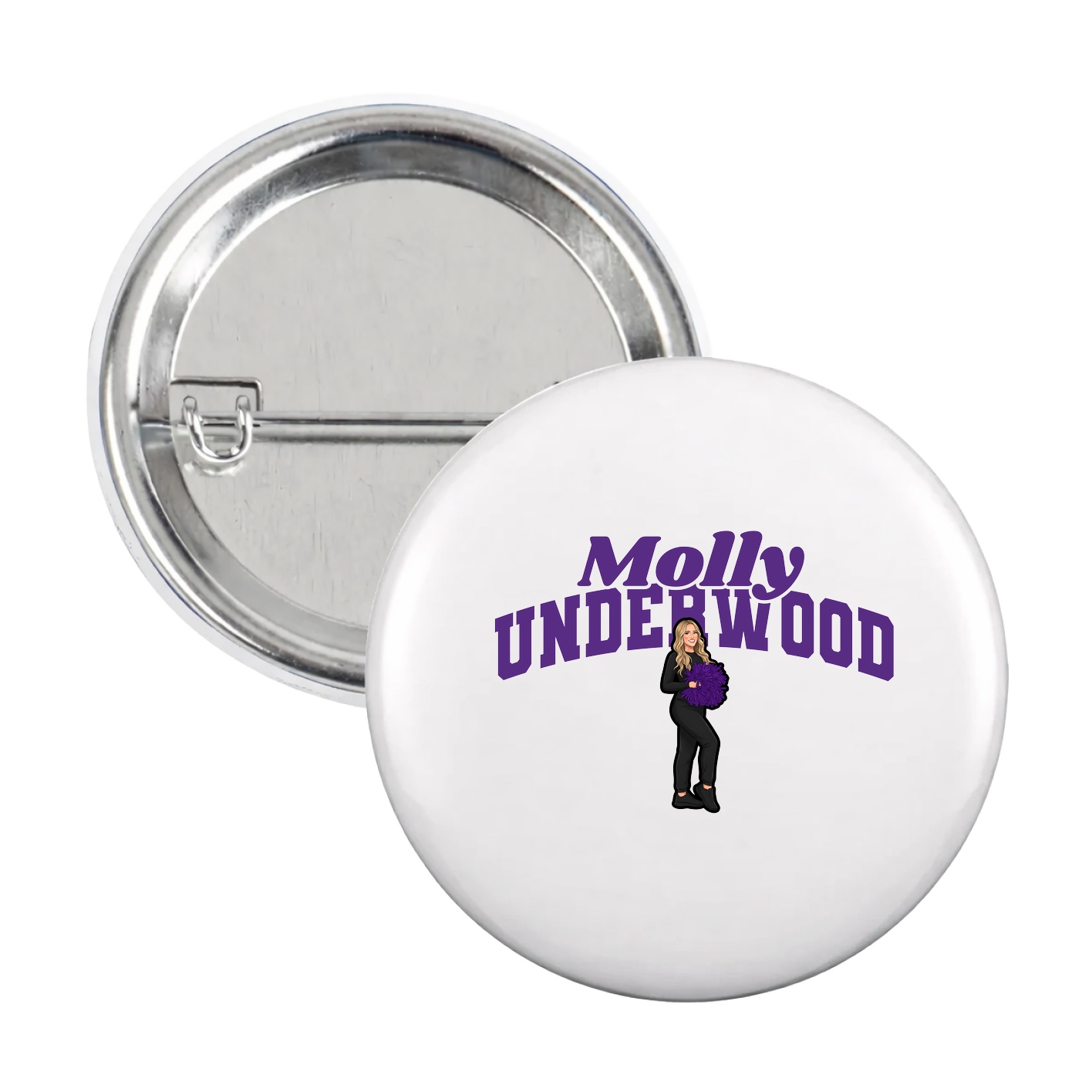 Game Day Button — Signature Arch in White