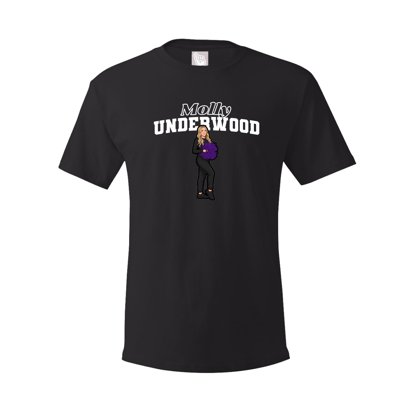 Youth Tee — Name Arch in Black