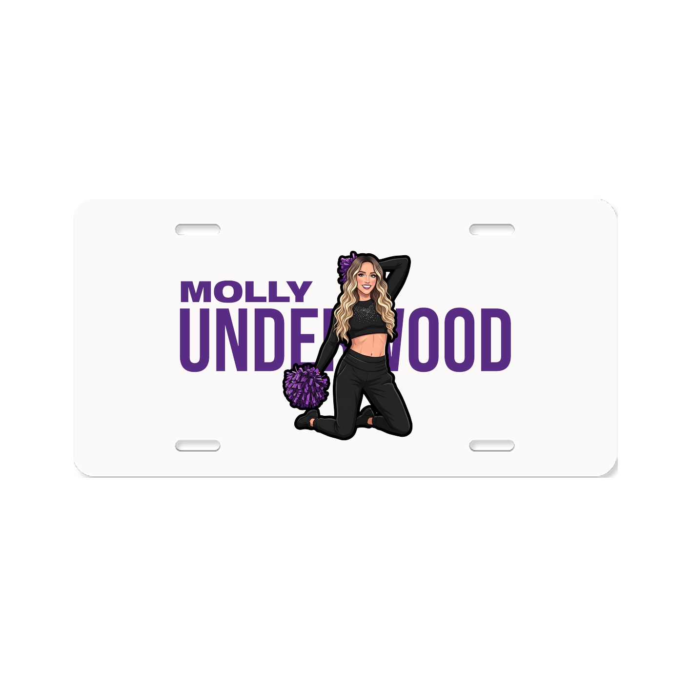 License Plate — Player Name in Classic