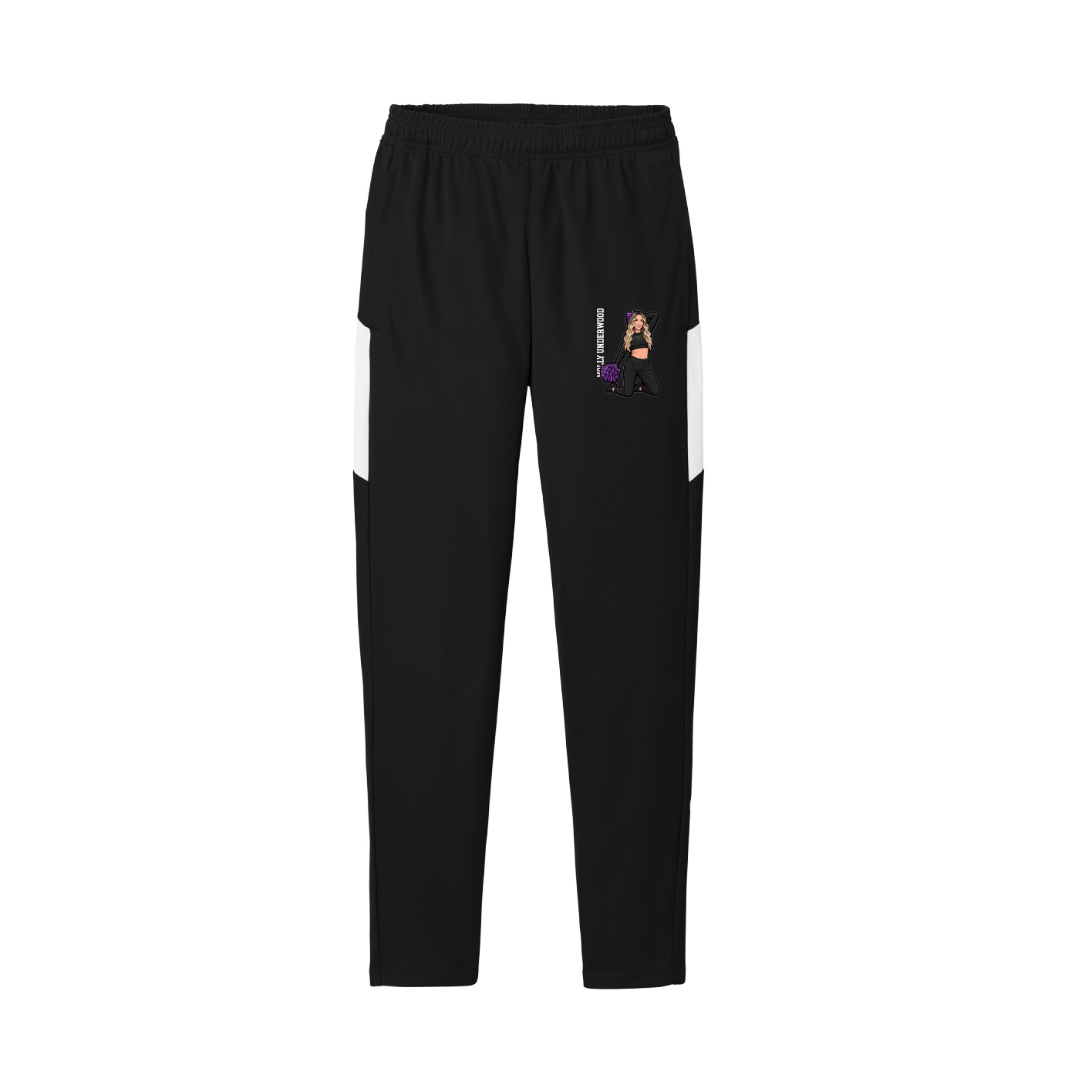 Team Travel Pant — Name Vertical in Black/White