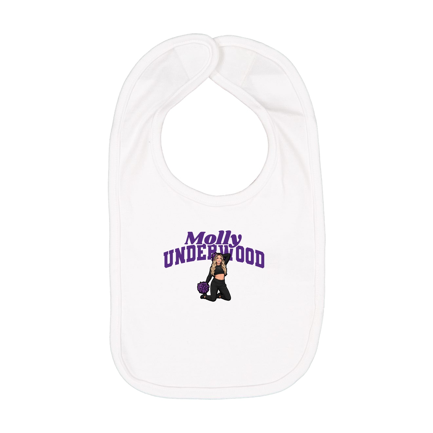Infant Bib — Signature Arch in White