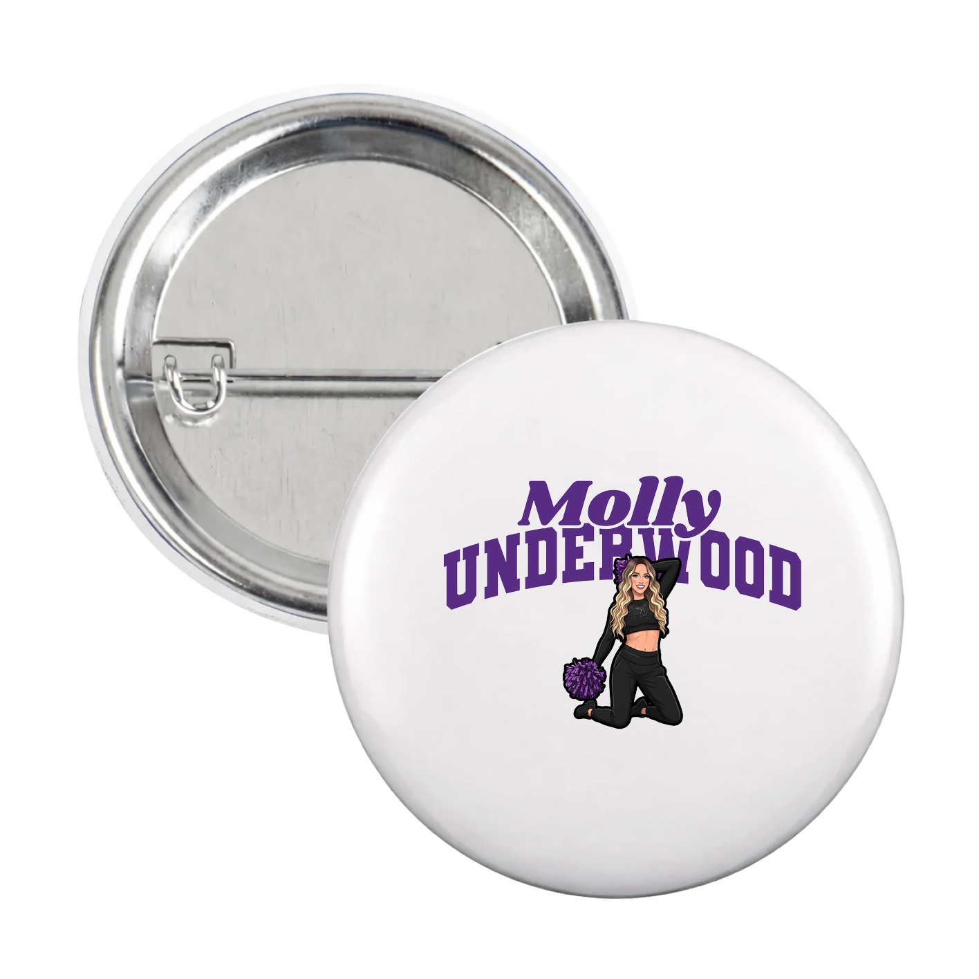 Game Day Button — Signature Arch in White