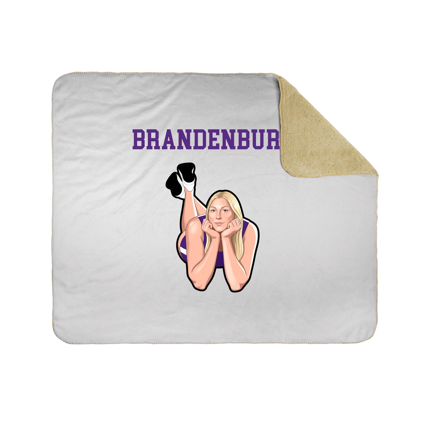 Throw Blanket — Shirsey in White